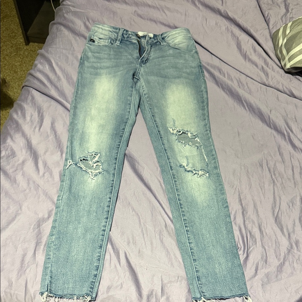KanCan Light Blue Distressed Skinny Jeans